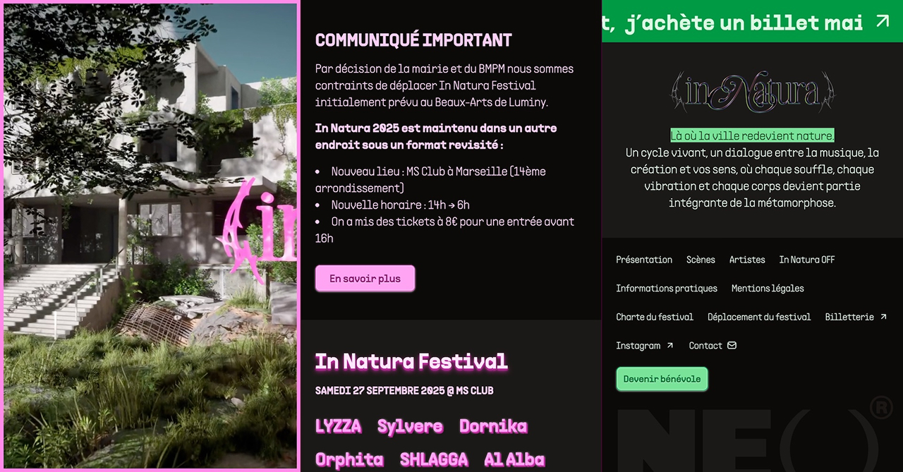Ancien site internet du In Natura Festival
