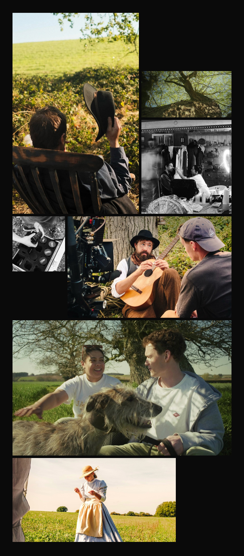 Photographies du tournage du court-métrage Dog of Time
