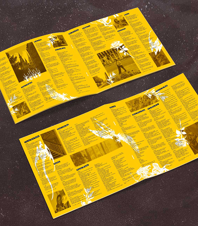 Mockup du livret de paroles